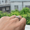 Taoist Nine-Character Mantra Ring with Bagua and Yin Yang