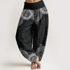 Women's Harem Pants Elastic Waist Floral Print Casual Yoga Trousers
