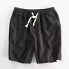 Men's Linen Shorts Drawstring Elastic Waist Pockets