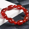 Agate Barrel Bead Bracelet with Spacers