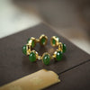 S925 Sterling Silver Adjustable Ring with Hetian Jade