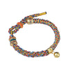 Handwoven Tibetan Style Corn Knot Bracelet with Bell