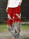 Women's Wide Leg Pants With Pockets, Printed Harem Trousers