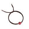 Cinnabar Bead Red String Bracelet for Luck and Protection