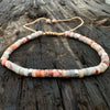 Natural Stone Spacer Bead Bracelet