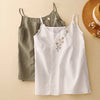 Embroidered Floral Asymmetrical Women's Vest