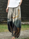 Women's Wide Leg Pants With Pockets, Printed Harem Trousers