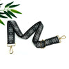Multicolor Embroidered Shoulder Bag Straps, 38mm Adjustable Crossbody Strap