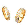 Stainless Steel Couple Rings with Great Wall or Love Pattern