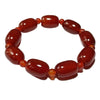 Agate Barrel Bead Bracelet with Spacers