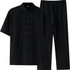 Men's Meditation Cloth Cotton Linen Tang Suit Set