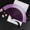 Vintage Cloud Crane Pattern Handheld Bamboo Folding Fan