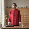 Men's Cotton Linen Tang Suit Jacket Chinese Frog Button Shirt