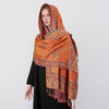 Tibetan Shawl Cashew Flower Vine Print Soft Wrap Scarf