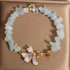 Amethyst Flower Bracelet with Irregular Gravel Crystal Beads