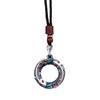 Koi Fish Peace Buckle Copper Necklace Pendant