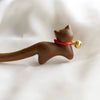 Classical Chinese Style Cat-shaped Sandalwood Hairpin
