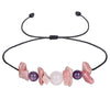 Irregular Stone Chip Bracelet Handmade Cord