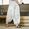 Men's Harem Pants with Dragon Pattern and Pockets