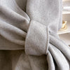 Solid Color Cotton Slit Shawl Wrap