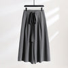 Men's Cotton Linen Wide Leg Pants with Pockets