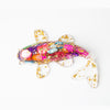 Koi Fish Crystal Chip Epoxy Resin Luck Decoration