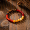 Long Beaded Necklace with Tassel, Natural Stone Mala