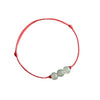 Three Beads Jade Luck String Weave Bracelet