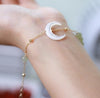 Crescent Moon Necklace Pendant, Shell or Obsidian