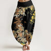 Women's Harem Pants Elastic Waist Floral Print Casual Yoga Trousers