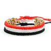 Handwoven Red String Bracelet Set - Tibetan Lucky 3 Combination