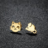 Stainless Steel Asymmetric Stud Earrings