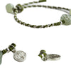 Handmade Plum Blossom Flower Jade Luck Prosperity Braided Bracelet