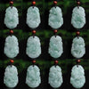 Carved Jade Zodiac Pendant Necklace