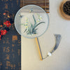 Embroidered Round Hand Fan with Tassel, Chinese Classical Style