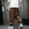 Men's Harem Pants Corduroy Drawstring Trousers