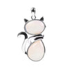 Cat Pattern Natural Crystal Protection Necklace Pendant