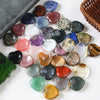 Heart-Shaped Worry Stone, 30mm Natural Crystal Palm Stone