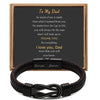 Stainless Steel Infinity Leather Weave Balance Bracelet