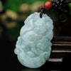 Carved Jade Zodiac Pendant Necklace