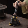 Purple Clay Pixiu Tea Pet Ingot Wealth Decoration