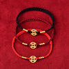 Copper Coin Strength Braided String Bracelet Anklet