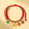 Five Wealth Gods Braided String Bracelet