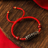 Tibetan Dzi Bead Bracelet, Agate Protection Charm