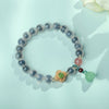 Candy Agate Strength Bead Bracelet with Charms
