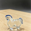 Crystal Glass Horse Figurine, Chinese Zodiac Animal Decoration