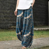 Women's Wide Leg Pants With Pockets, Printed Harem Trousers