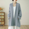 Women's Kimono Cotton Linen Zen Jacket With Pockets