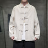 Men's Long Sleeve Tang Suit Jacket Chinese Style Linen Shirt