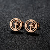 Stainless Steel Asymmetric Stud Earrings